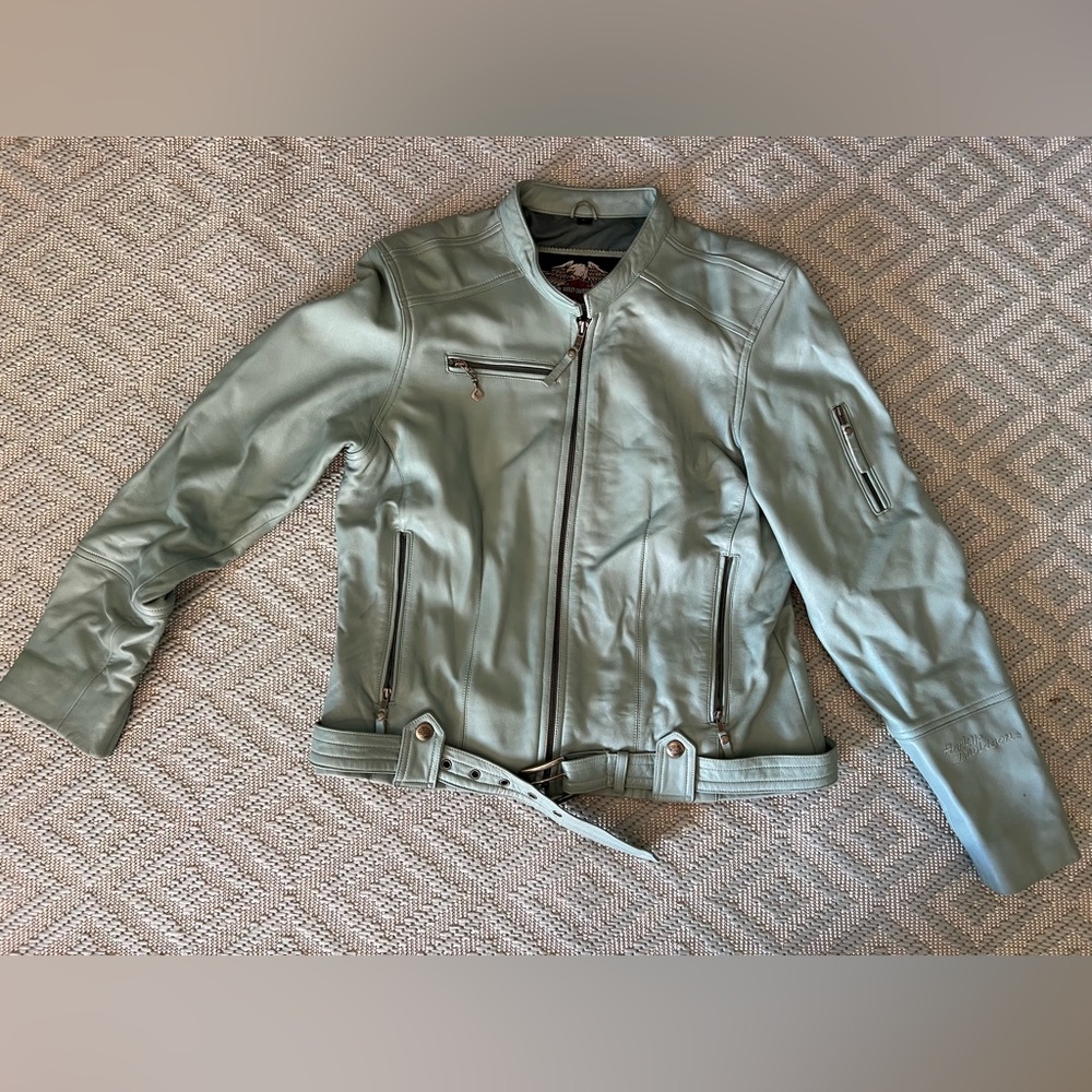 Harley Davidson ~ Moto Jacket Aquamarine Women’s size L